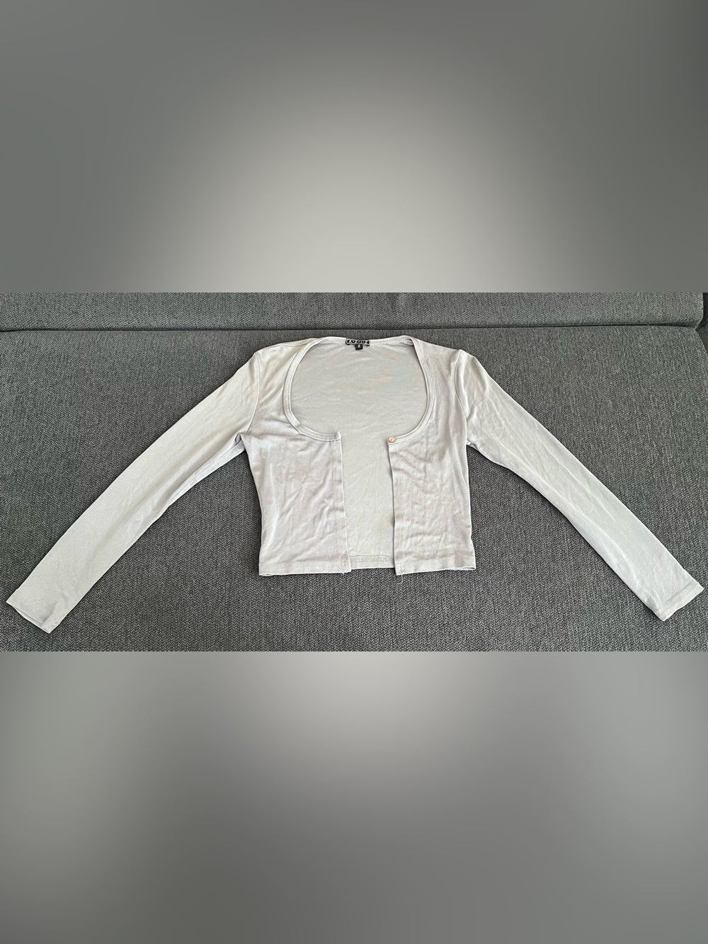 Light Grey Cropped Cardigan